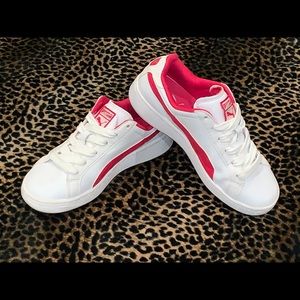 Hot Pink & White Puma Shoes